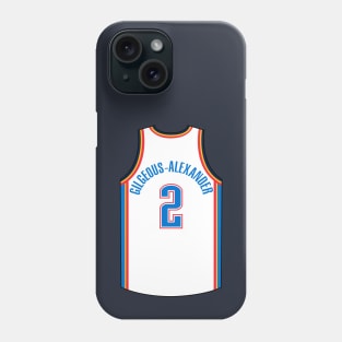 Shai Gilgeous-Alexander Oklahoma City Jersey Qiangy Phone Case