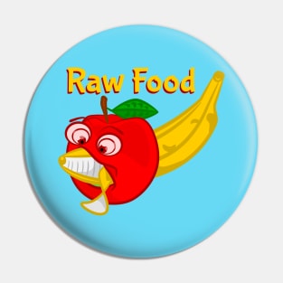 Raw Foods Food Fight Pin