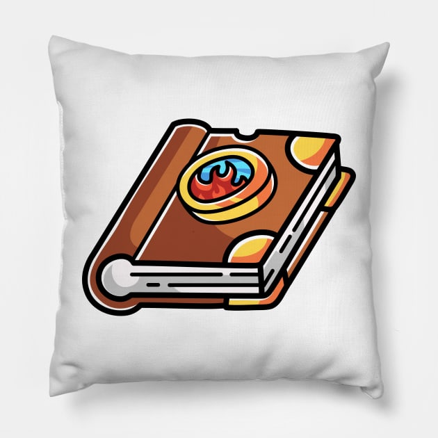 Spell Book Pillow by rhmnabdlrzk