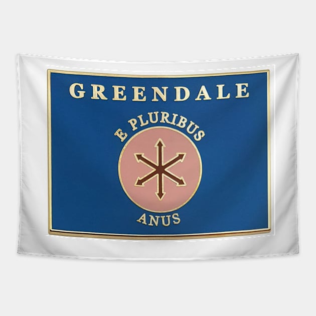 Vintage Greendale Community College Tapestry by SHappe