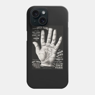 Open Hand Palm Reading Vintage Phone Case