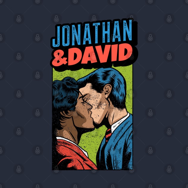 Jonathan & David - The Gayest Biblical Couple - Jewish Humor by JMM Designs