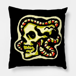 SKULL AND SNAKE Pillow