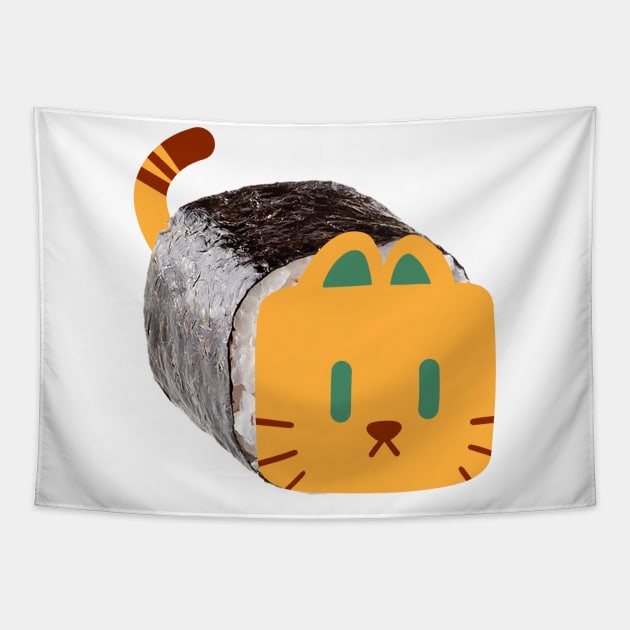 sushi cat Tapestry by badruzart