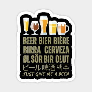 Beer Around the World -  Funny Beer Magnet