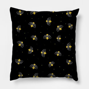 Cute Fireflies flying Pillow