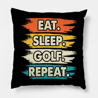 Eat Sleep Golf Repeat T Shirt For Women Men Pillow