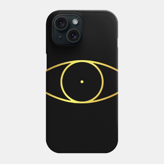 golden eye Phone Case by creatororojackson