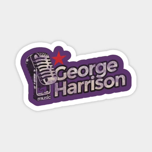 George Harrison Vintage Magnet by G-THE BOX