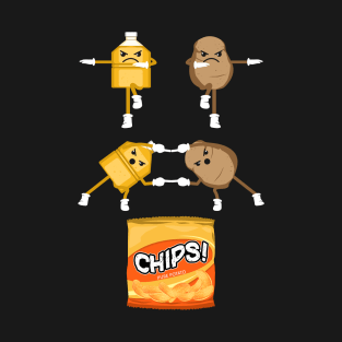 Crisps, Tatoes, Potato, Chips, Fun, Fast food T-Shirt