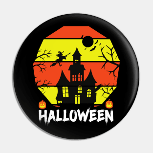 Halloween Haunted House Pin