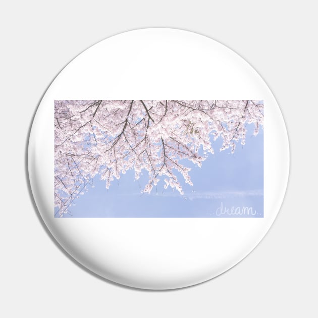 Dreamy Cherry Blossom Pin by moonlitdoodl