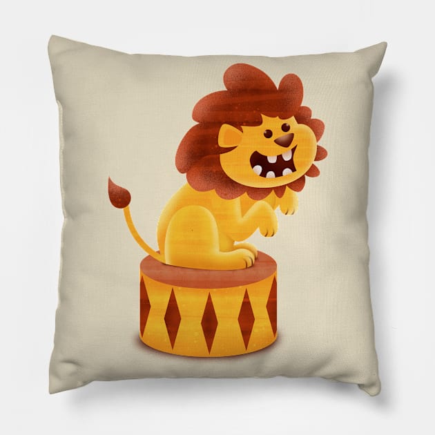 Cute Lion Pillow by pencildog