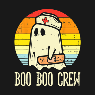 Boo Boo Crew Funny Nurse Halloween Ghost Costume Gift T-Shirt