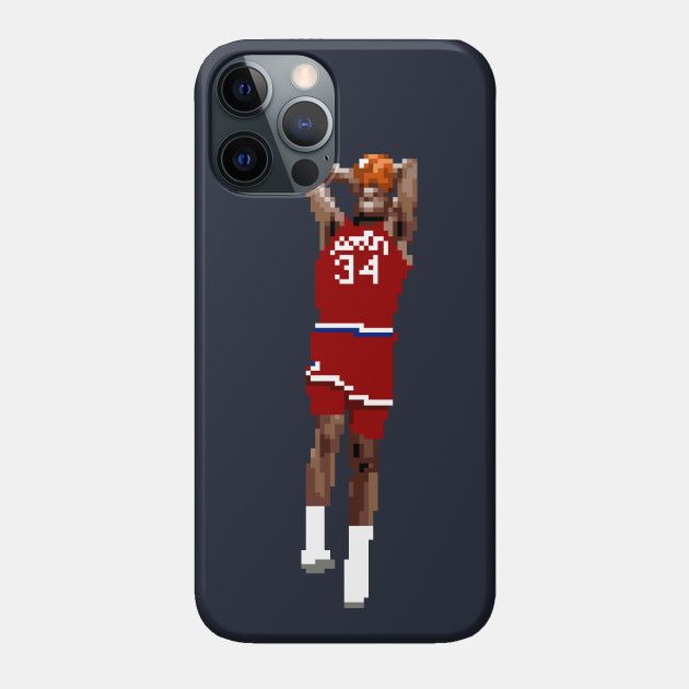 Charles Barkley Sixers Pixel Dunk - Charles Barkley - Phone Case