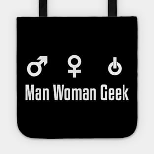 Man Woman Geek Tote