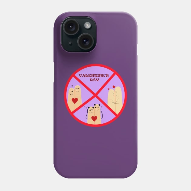 valentine fingers 3 Phone Case by MCBZ