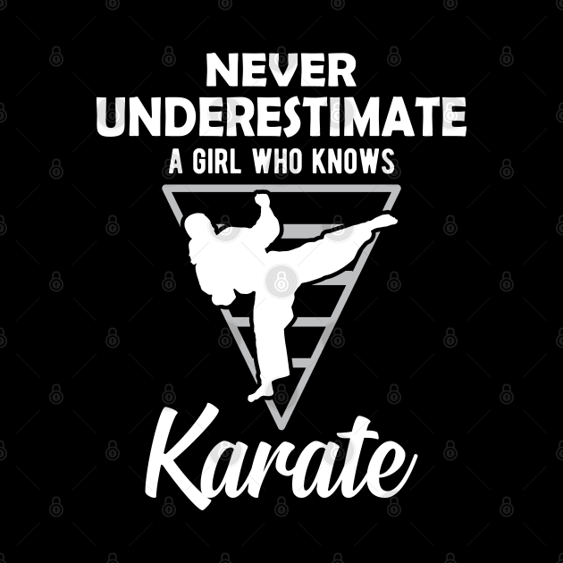 Karate Girl - Never underestimate a girl who knows karate by KC Happy Shop