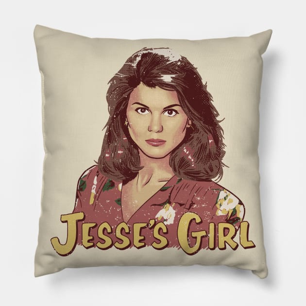 Jesse's Girl Pillow by Peter Katsanis Art