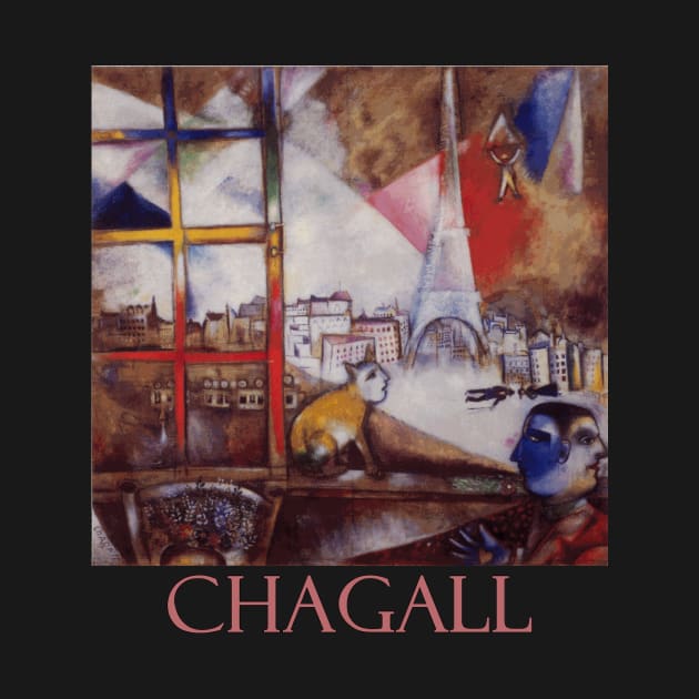 Paris Through the Window by Marc Chagall by Naves