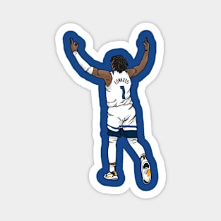 Anthony Edwards Celebration Cartoon Magnet