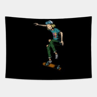 Skateboarder Tapestry