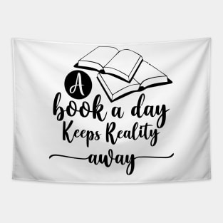 A Book A Day Keeps Reality Away Tapestry