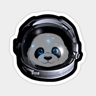 cute little friendly astronaut panda Magnet