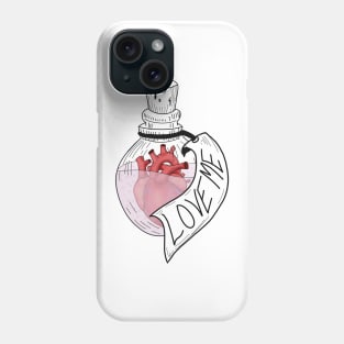 Love Potion - Anatmoical Heart In A Bottle Phone Case