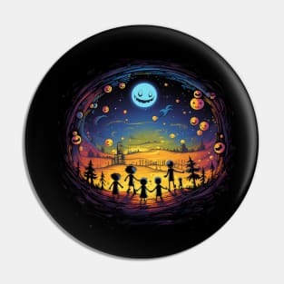 Party at Halloween  night Pin