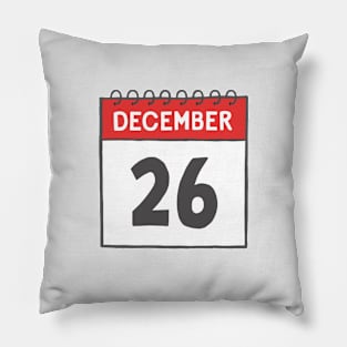 December 26th Daily Calendar Page Illustration | Kwanzaa Pillow