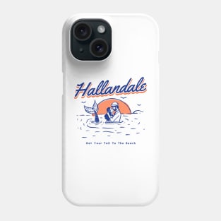 Hallandale Beach Get Your Tail To The Beach Design Phone Case