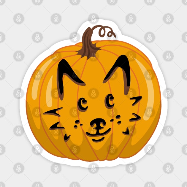 Dog-O-Lantern V Magnet by illucalliart