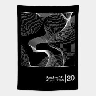 Fontaines D.C. - A Lucid Dream / Minimalist Style Graphic Design Tapestry