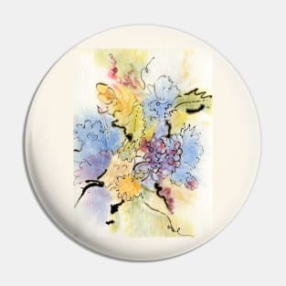 Abstract Grapes Pin