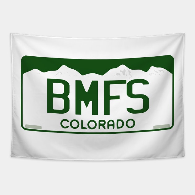 BMFS Colorado License Plate Tapestry by GypsyBluegrassDesigns
