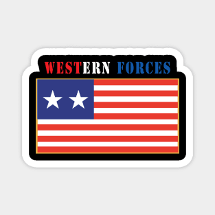 Flag - Western Forces - 2 Star Flag w Txt Magnet