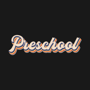 Retro Vintage Preschool Student Teacher Back To School T-Shirt