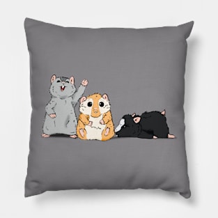 Hamster trio Pillow