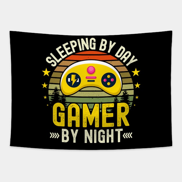 Sleeping Lover by Day Gamer By Night For Gamers Tapestry by ARTBYHM