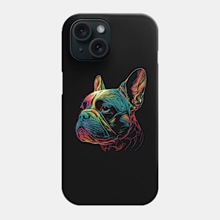 French Bulldog - Frenchie Watercolor Painting Portrait Art Phone Case