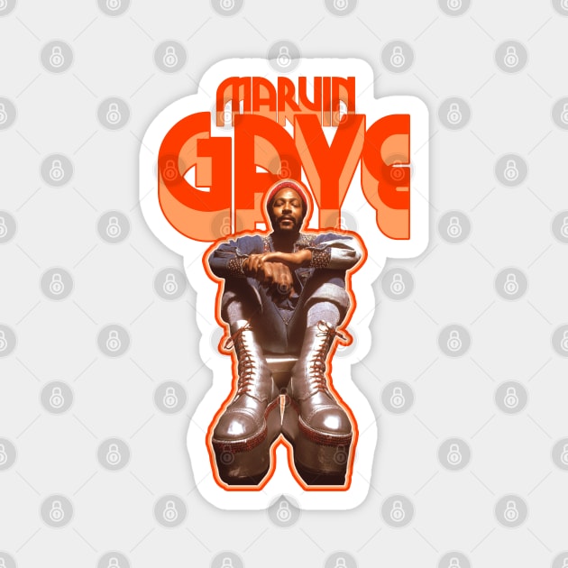 Marvin Gaye Ain't No Platform Boots High Enough FanArt Magnet by darklordpug