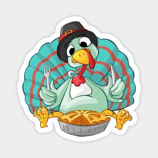 Turkey Eating Magnet