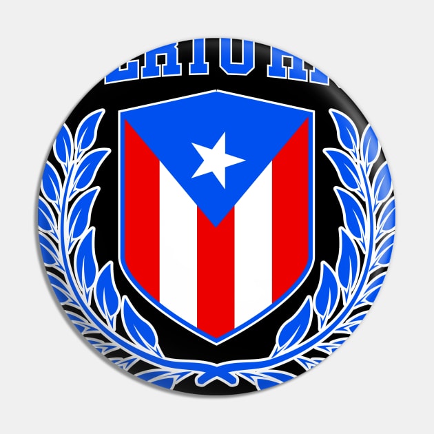 Puerto Rico Crest and Coat of Arms Pin by Vector Deluxe