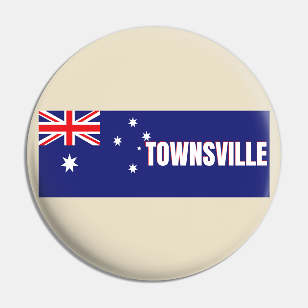 Townsville City in Australian Flag Townsville Pin TeePublic