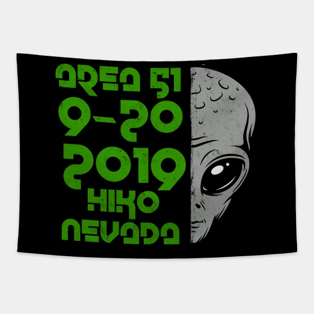 Annual Area 51 Raid 2019! Tapestry by Watson Creations