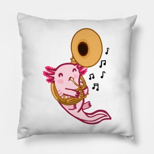 Sousaphone Axolotl Pillow