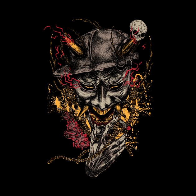 Hannya Mask by azieescansee