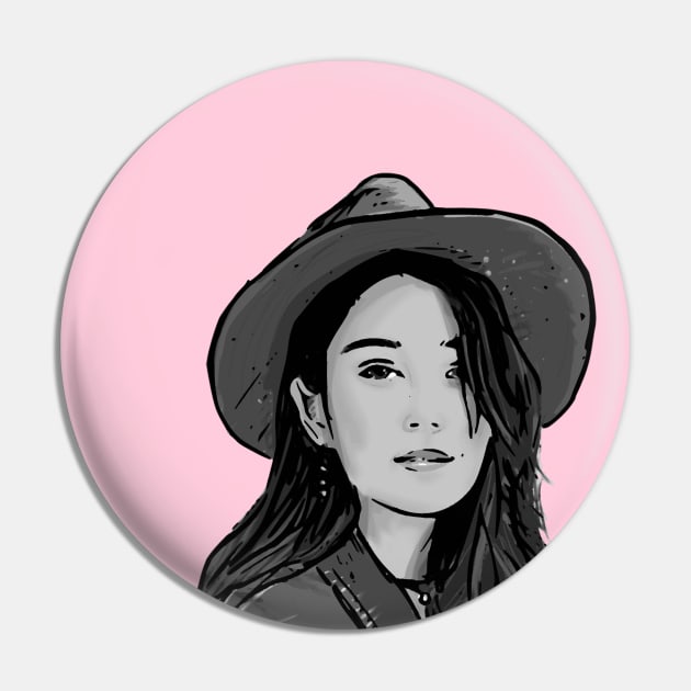 Woman in a Red Hat Pin by obsidianhoax