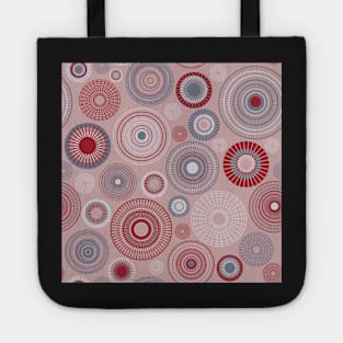 Kopie von Kopie von Kopie von colorful circles | green and coral Tote